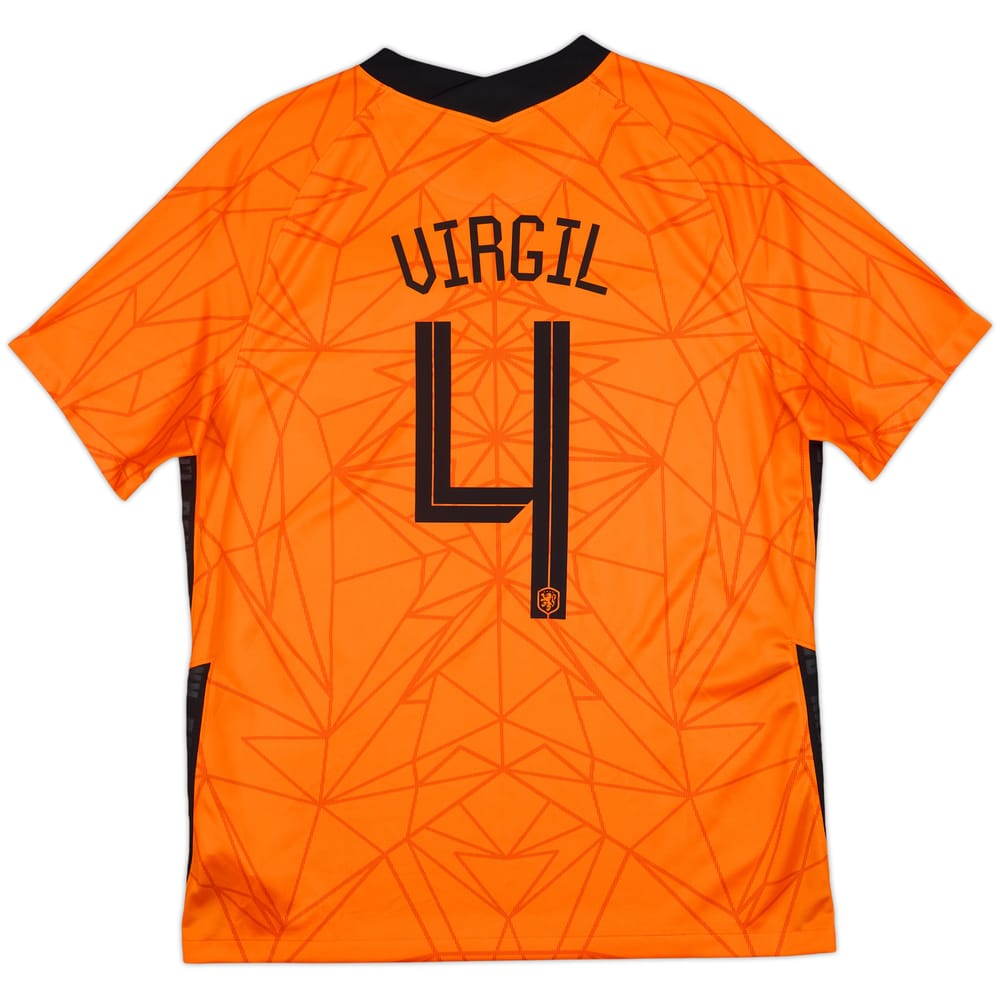 2020-21 Netherlands Home Shirt Virgil #4 (L)
