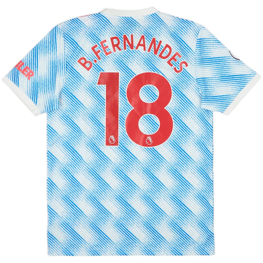2021-22 Manchester United Away Shirt B.Fernandes #18 - 8/10 - (M)