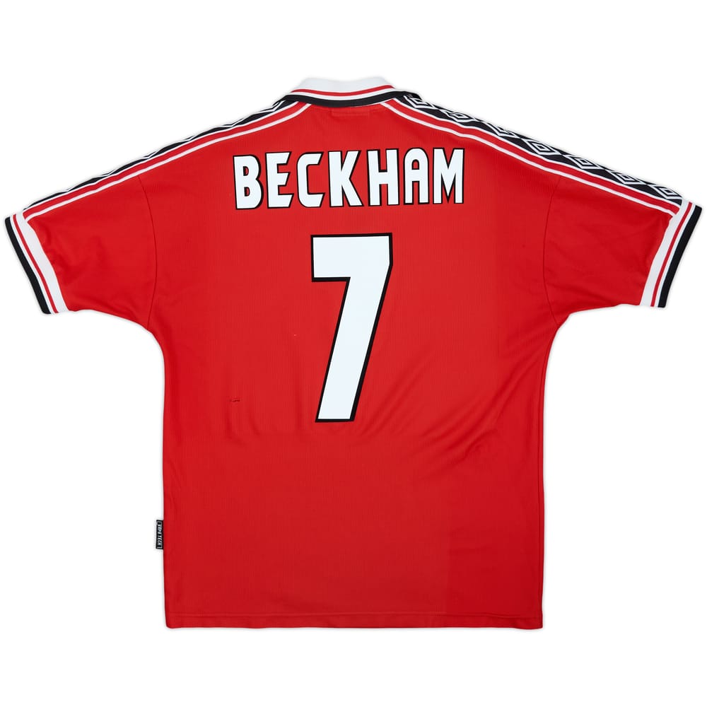1998-00 Manchester United Camiseta Local Beckham #7 - 5/10 - (M)