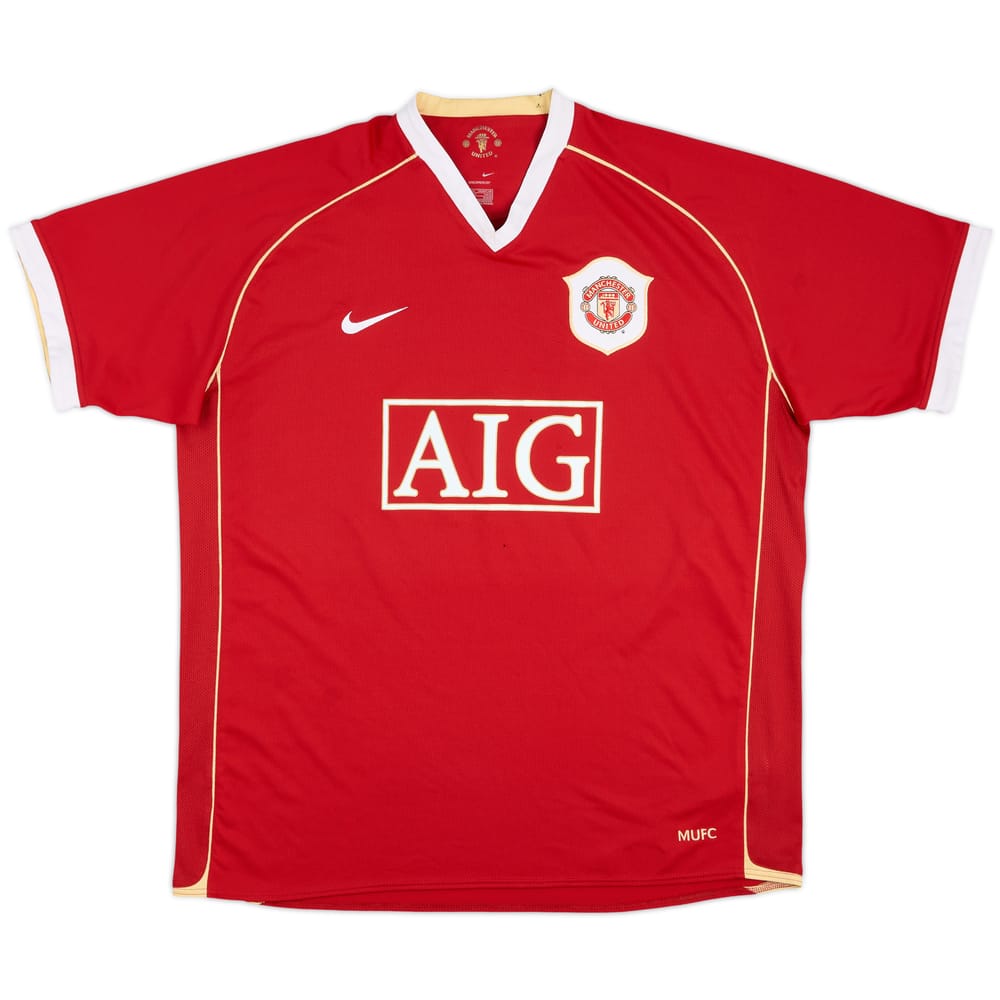2006-07 Manchester United Home Shirt - 5/10 - (XL)