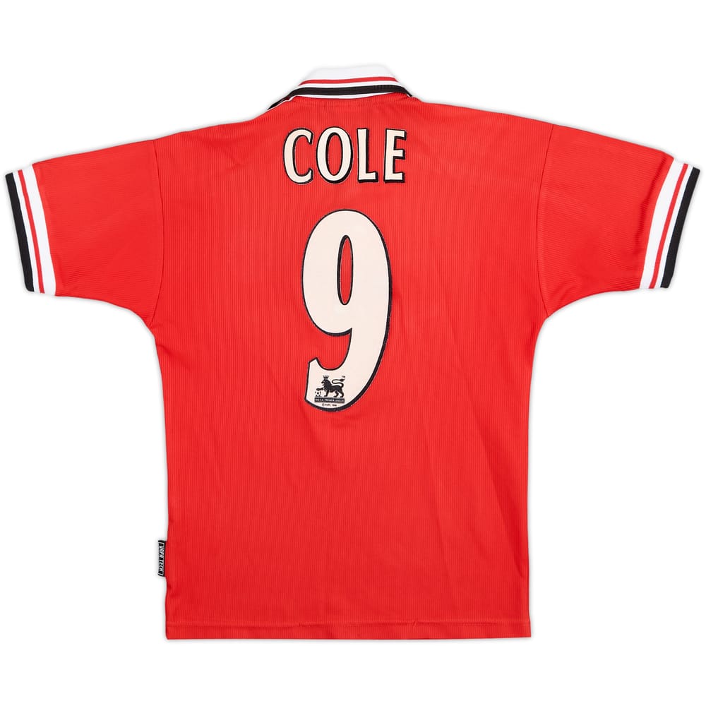 1998-00 Manchester United Camiseta Local Cole #9 - 8/10 - (M. Niños)