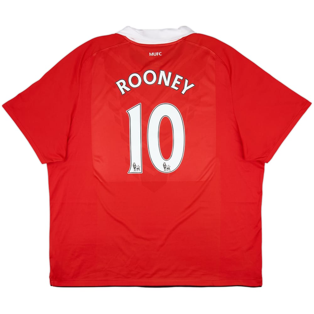 2010-11 Manchester United Local Camiseta Rooney #10 - 10/10 - (3XL)