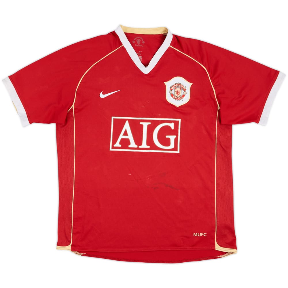 2006-07 Manchester United Camiseta Local - 5/10 - (L)