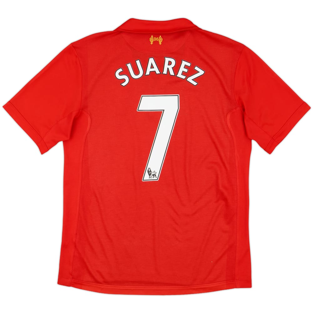 2012-13 Liverpool Home Shirt Suarez #7 - 6/10 - (M)