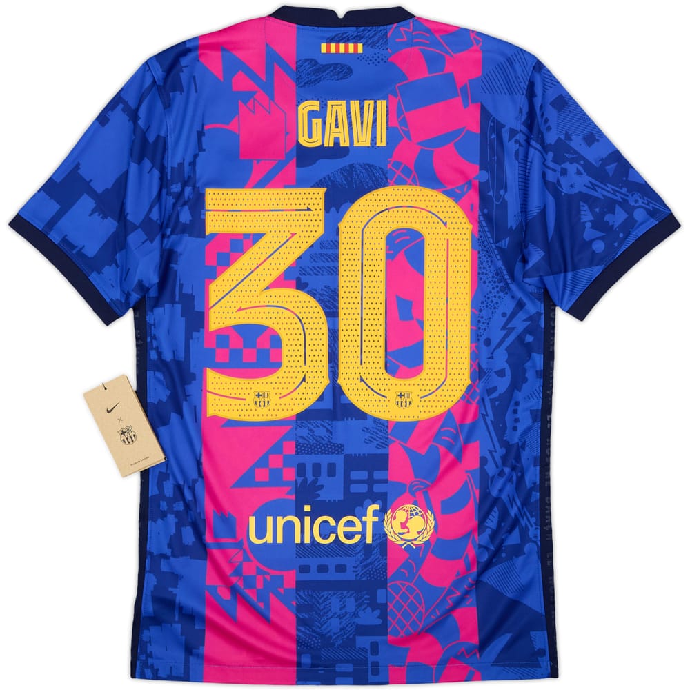 2021-22 Barcelona Third Shirt Gavi #30 (S)