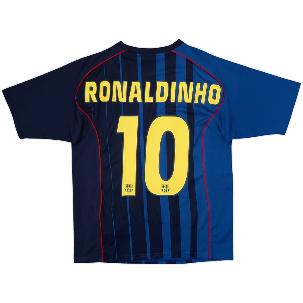 2004-05 Barcelona Basic Away Shirt Ronaldinho #10 - 8/10 - (S)