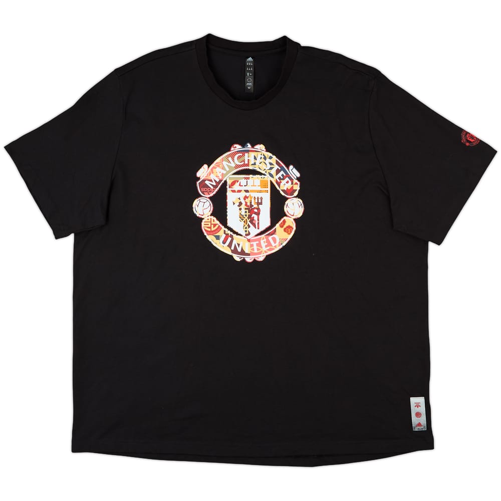 2021-22 Manchester United adidas Originals Graphic Tee - 9/10 - (XXL)