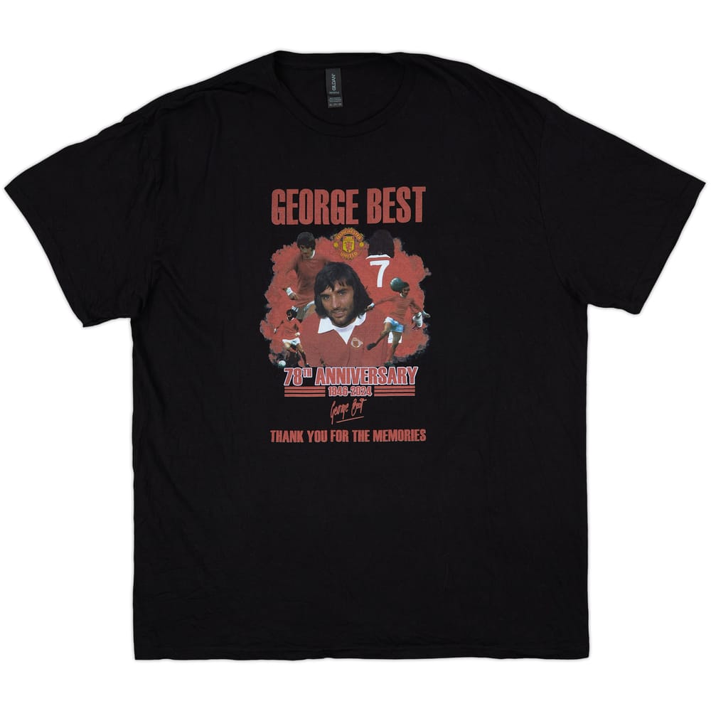 2024 Manchester United 'George Best 78th Anniversary' Graphic Tee - 8/10 - (XXL)