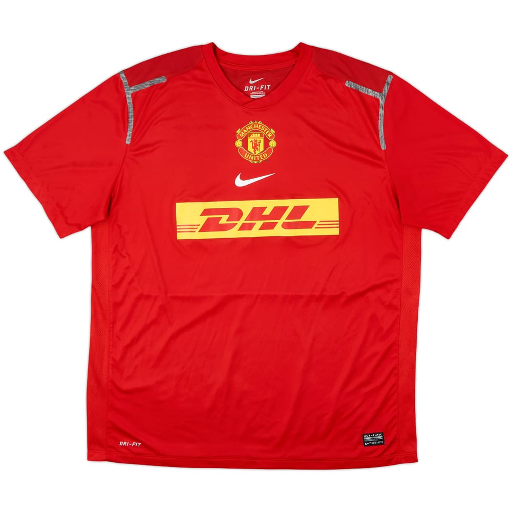 2012-13 Manchester United Player Issue Nike Training Shirt - 9/10 - (XL)