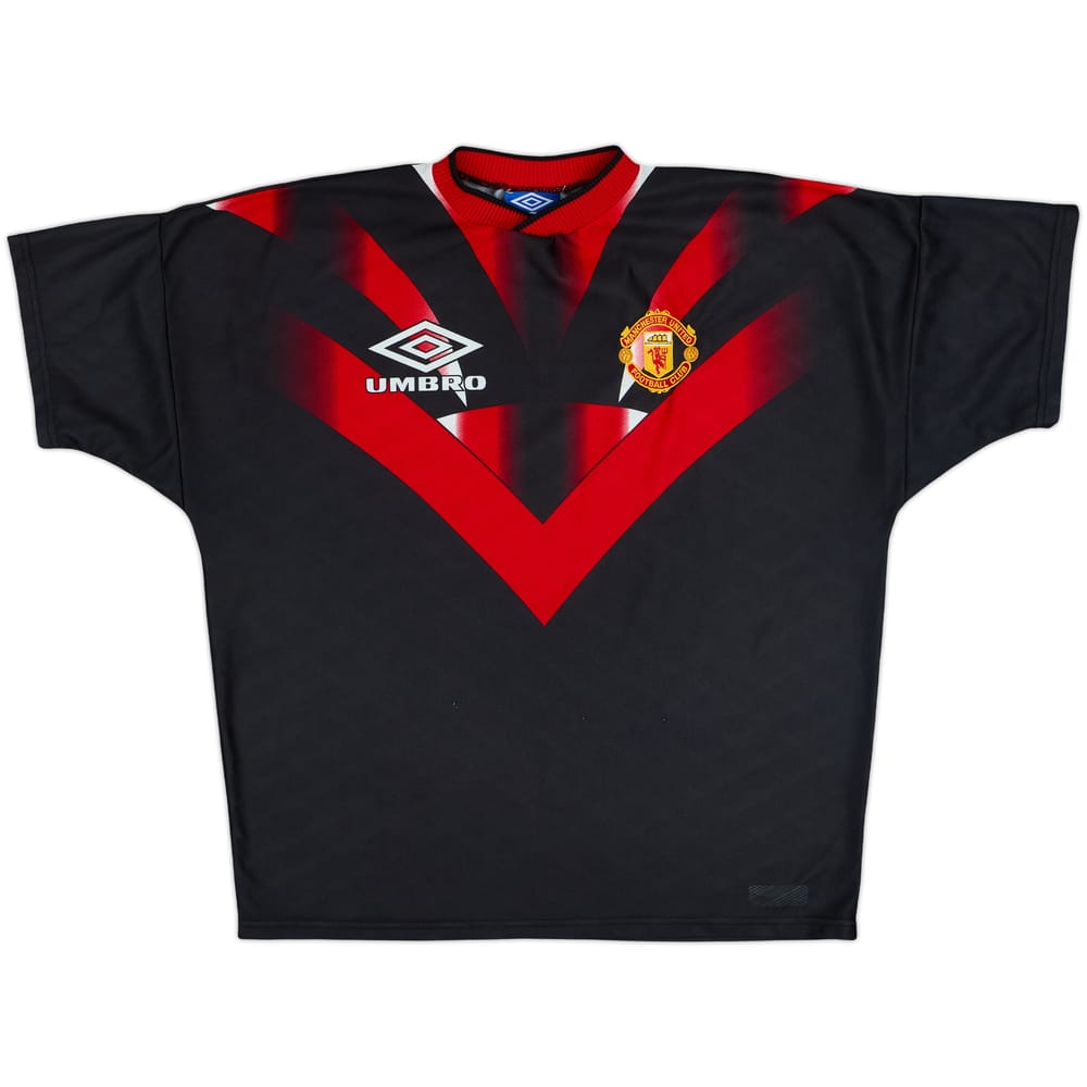 1994-95 Manchester United Umbro Training Shirt - 8/10 - (XL)