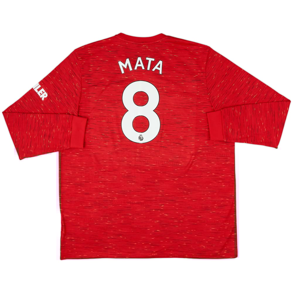 2020-21 Manchester United Home L/S Shirt Mata #8 - 8/10 - (XXL)