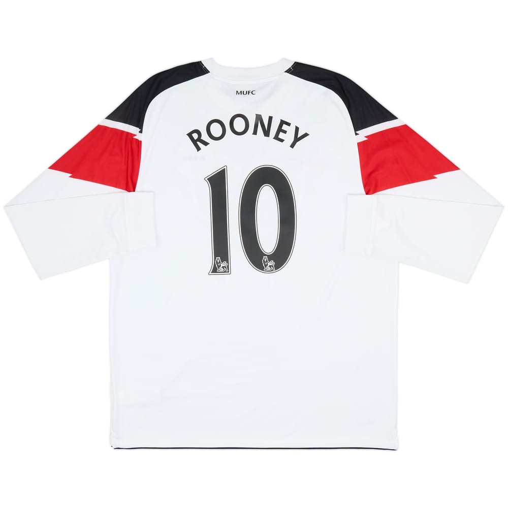 2010-12 Manchester United Away L/S Shirt Rooney #10 - 10/10 - (XL)