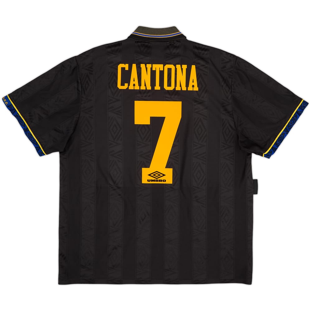 1993-95 Manchester United Away Shirt Cantona #7 - 8/10 - (XL)