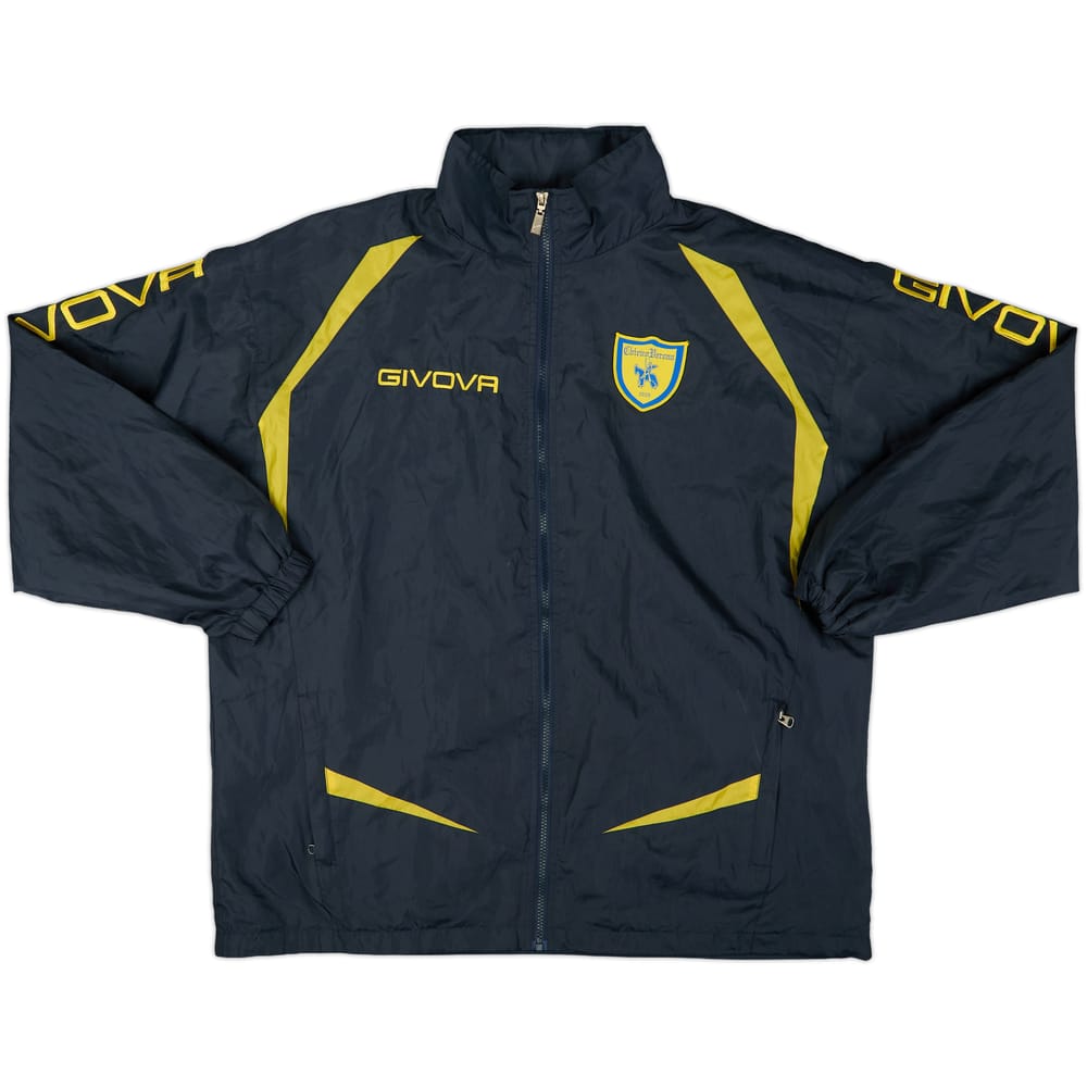 2012-13 Chievo Verona Givova Hooded Rain Jacket - 8/10 - (L)