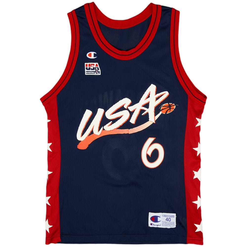 1996-99 USA Hardaway #6 Champion Away Jersey - 7/10 - (M)