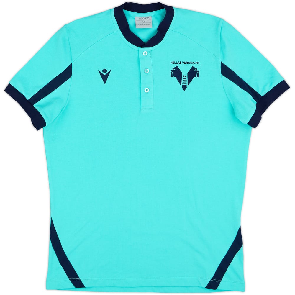2021-22 Hellas Verona Macron Polo Shirt - 9/10 - (M)