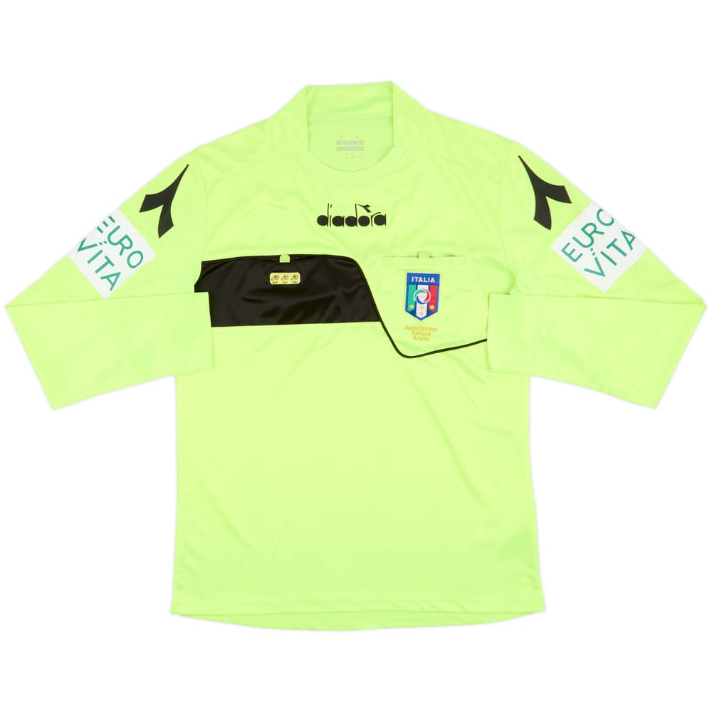 2018-19 Italy Diadora Referee L/S Shirt - 9/10 - (M)
