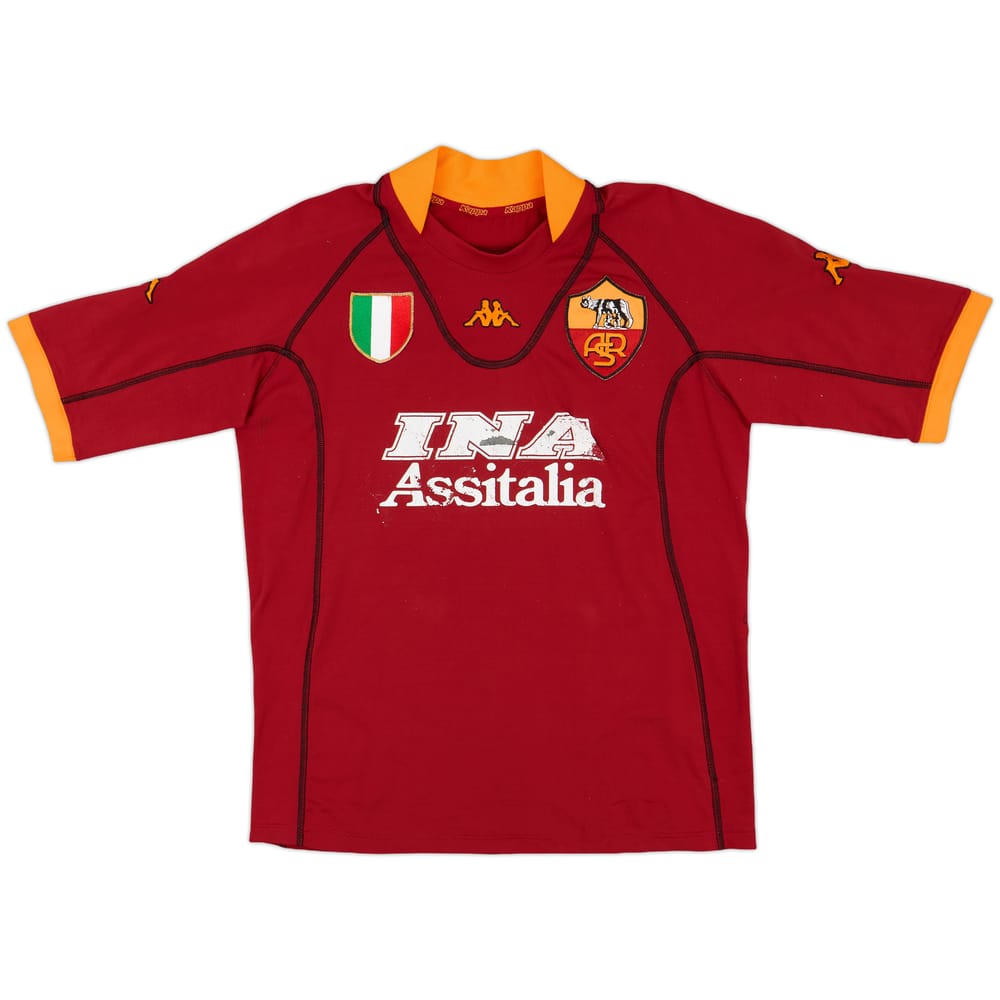 2002-03 Roma Home Shirt - 4/10 - (L)