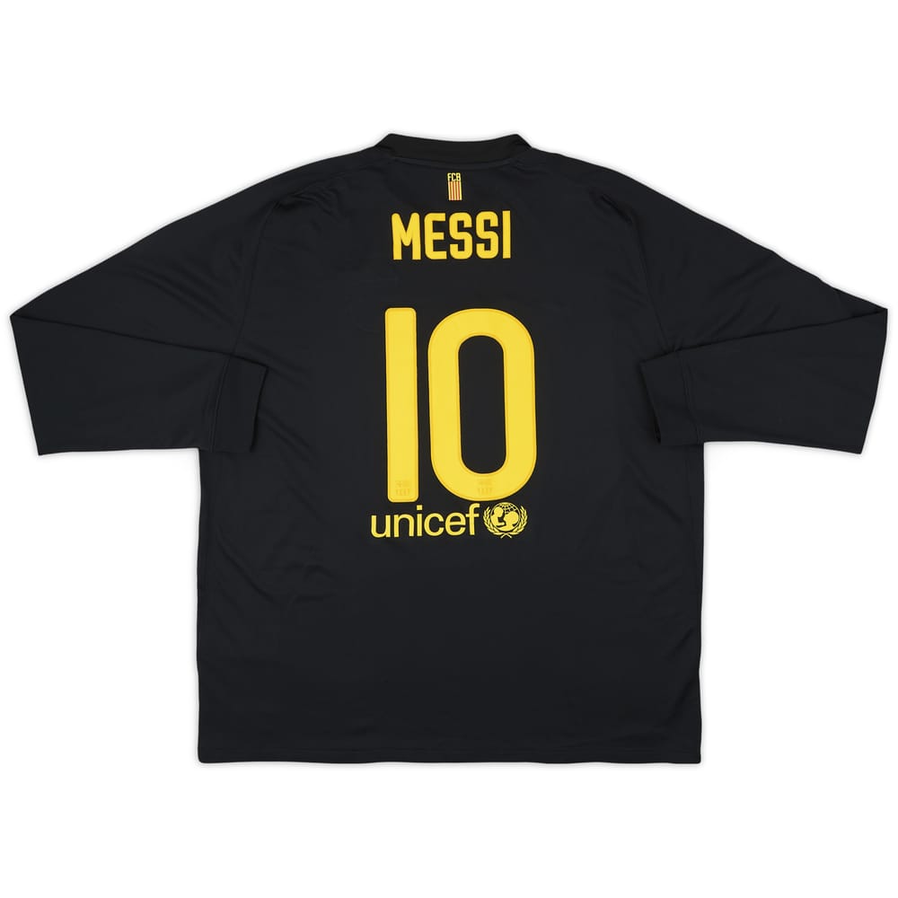2011-12 Barcelona Away L/S Shirt Messi #10 - 8/10 - (XXL)