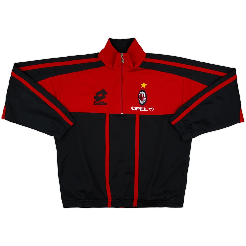 1996-97 AC Milan Lotto 1/4 Zip Track Jacket - 7/10 - (XL)