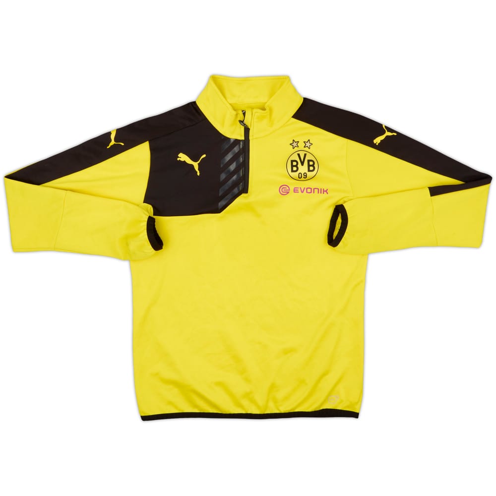 2015-16 Borussia Dortmund Puma 1/4 Zip Drill Top - 8/10 - (S)