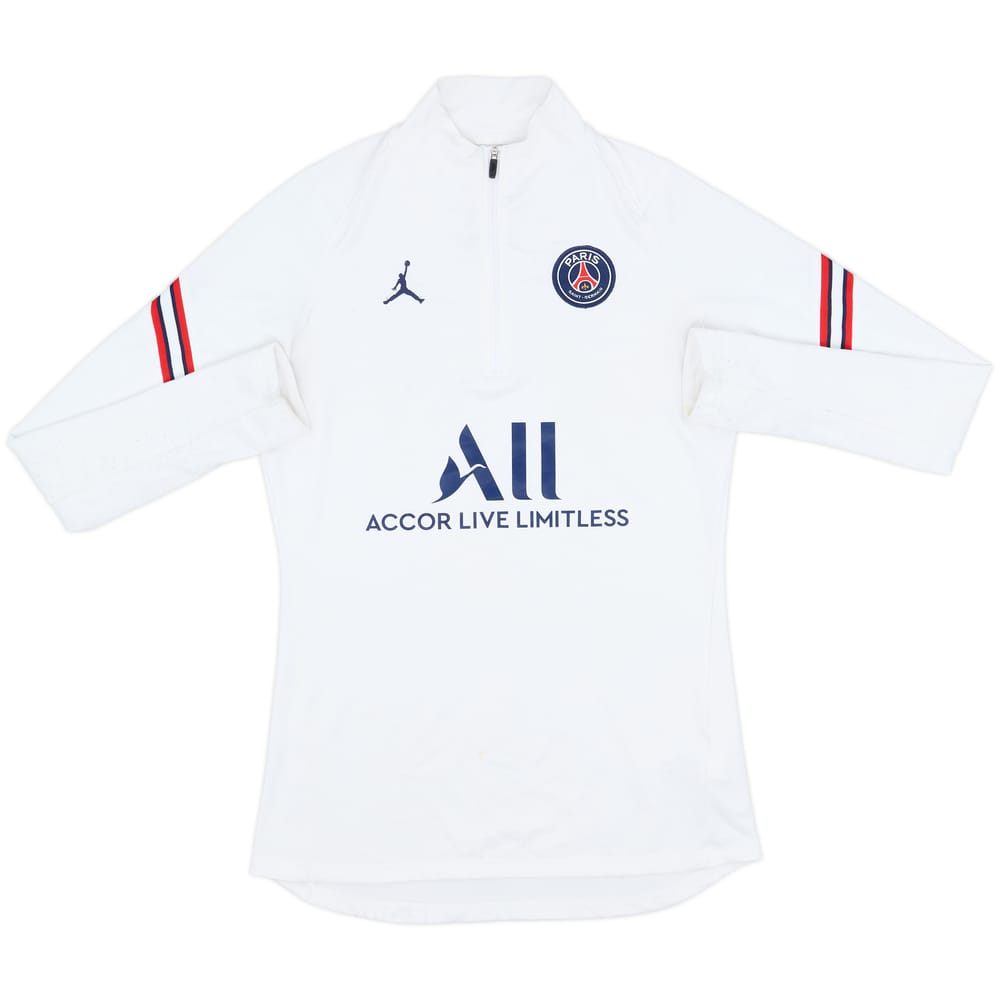 2021-22 Paris Saint-Germain Nike Jordan 1/4 Zip Drill Top - 6/10 - (S)