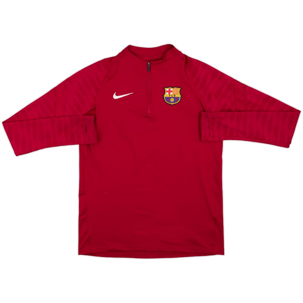 2021-22 Barcelona Nike 1/4 Zip Drill Top - 7/10 - (XL.Boys)