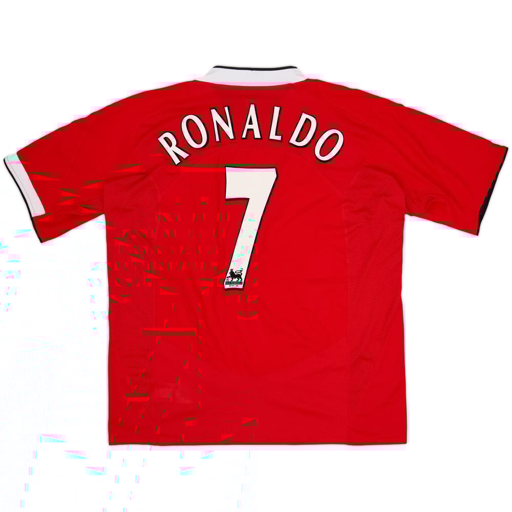 2004-06 Manchester United Home Shirt Ronaldo #7 - 8/10 - (XL)