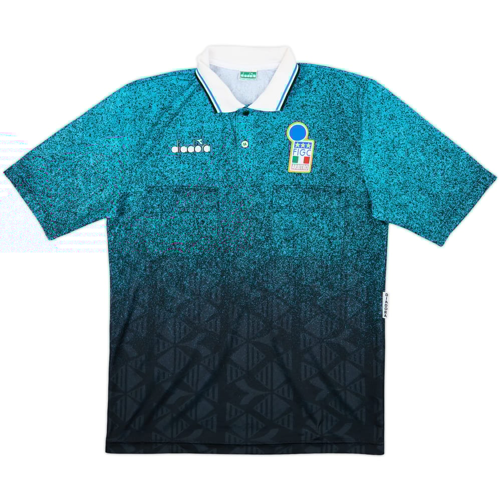 1990s Italy FIGC Diadora Referee Shirt - 8/10 - (L)