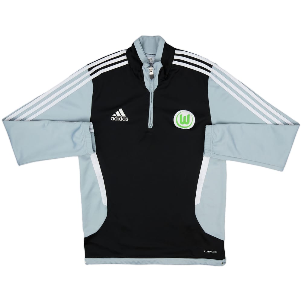 2011-12 Wolfsburg adidas 1/4 Zip Drill Top - 7/10 - (S)