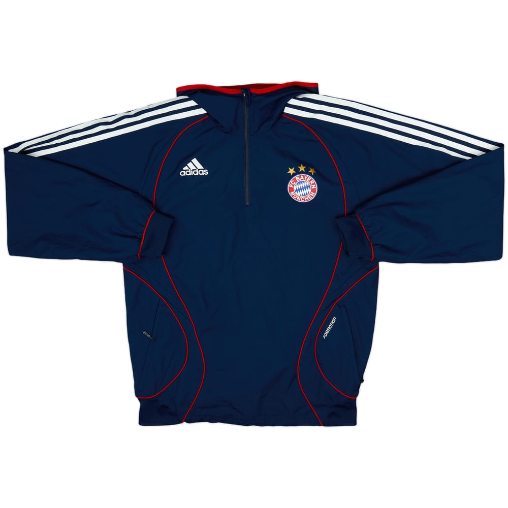 2006-07 Bayern Munich adidas Formotion 1/4 Zip Hooded Track Jacket - 9/10 - (S)