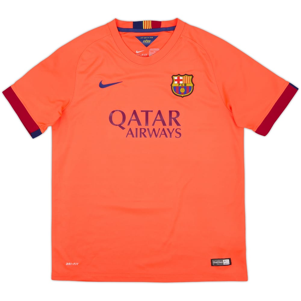2014-15 Barcelona Away Shirt - 8/10 - (XL.Boys)