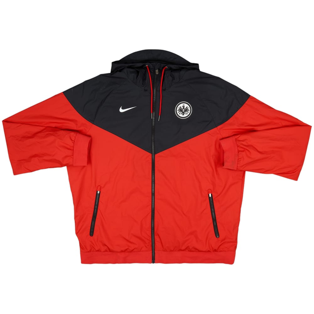 2020-21 Eintracht Frankfurt Nike Hooded Track Jacket - 8/10 - (XL)