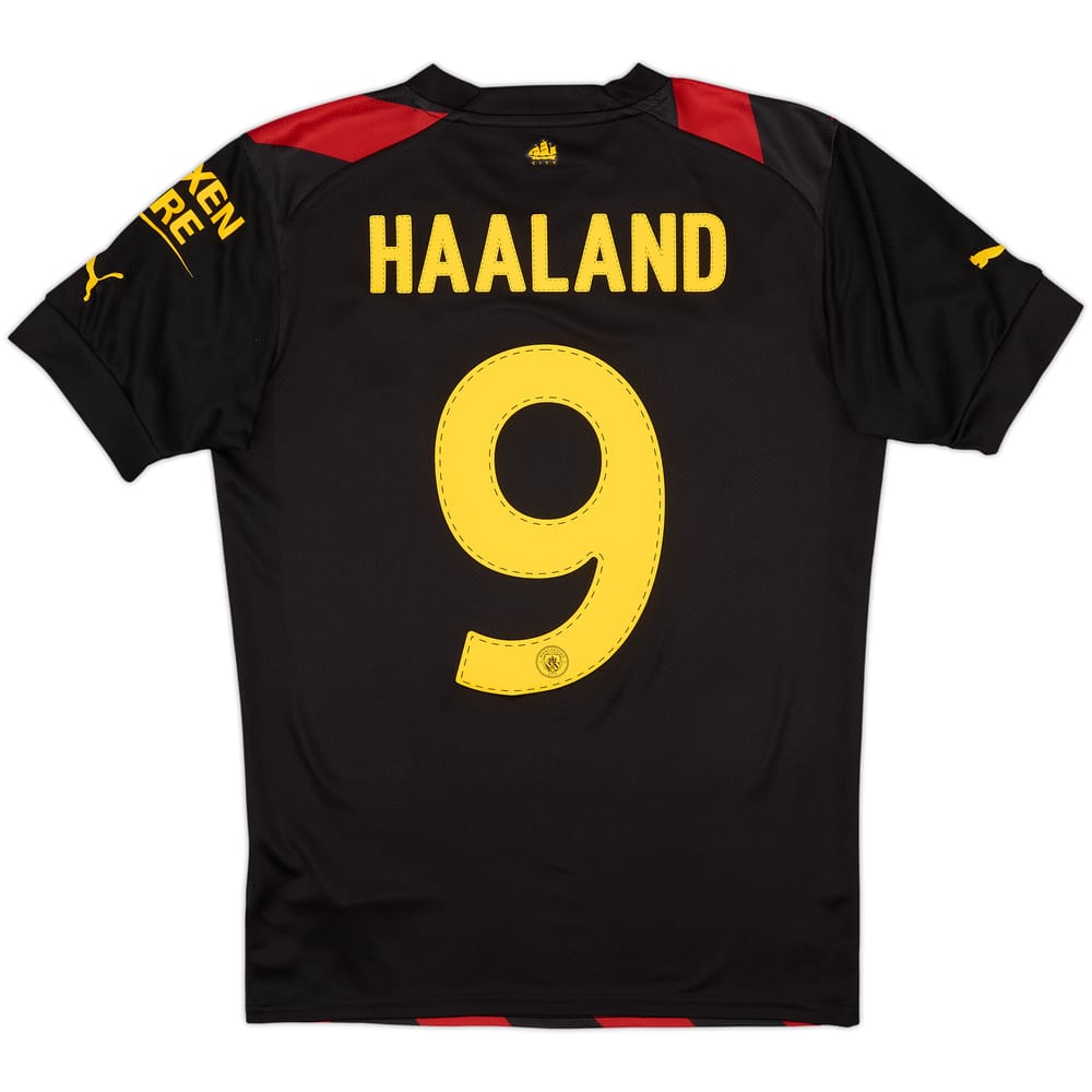 2022-23 Manchester City Away Shirt Haaland #9 - 9/10 - (S)