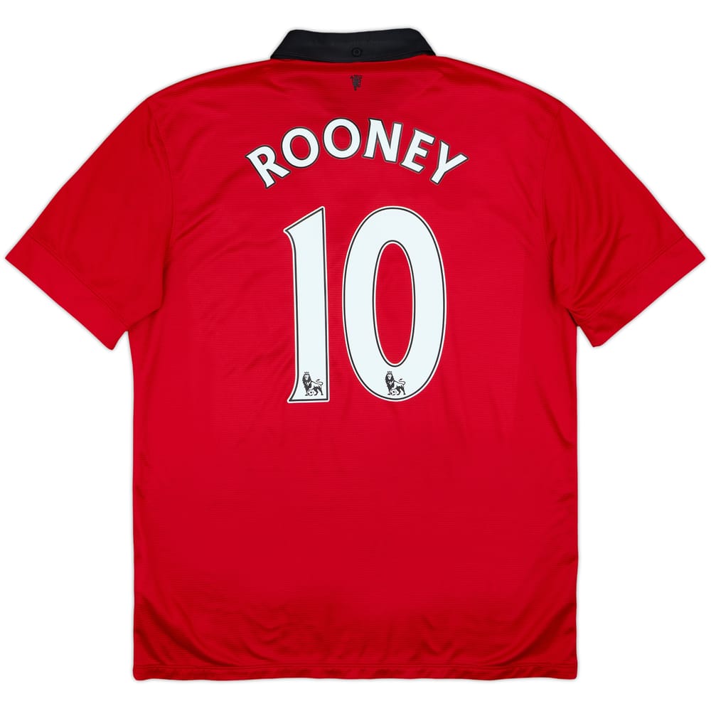 2013-14 Manchester United Home Shirt Rooney #10 - 6/10 - (L)