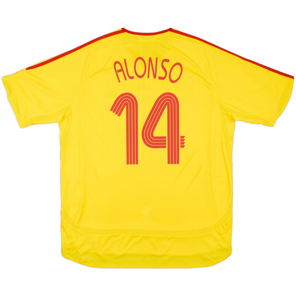 2006-07 Liverpool Away Shirt Alonso #14 - 5/10 - (XL)