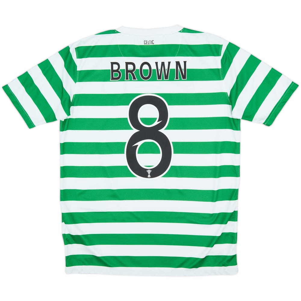 2012-13 Celtic '125th Anniversary' Home Shirt Brown #8 - 8/10 - (XL.Boys)
