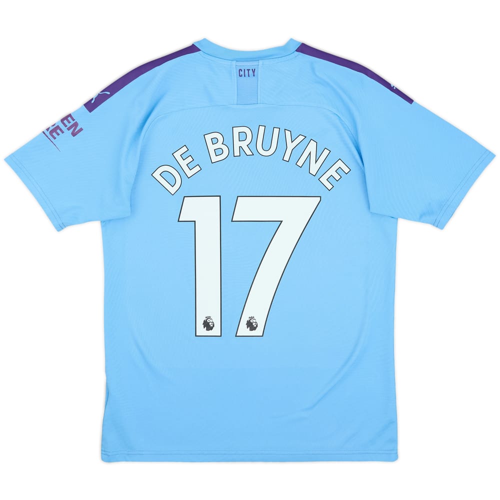 2019-20 Manchester City Home Shirt De Bruyne #17 - 8/10 - (M)