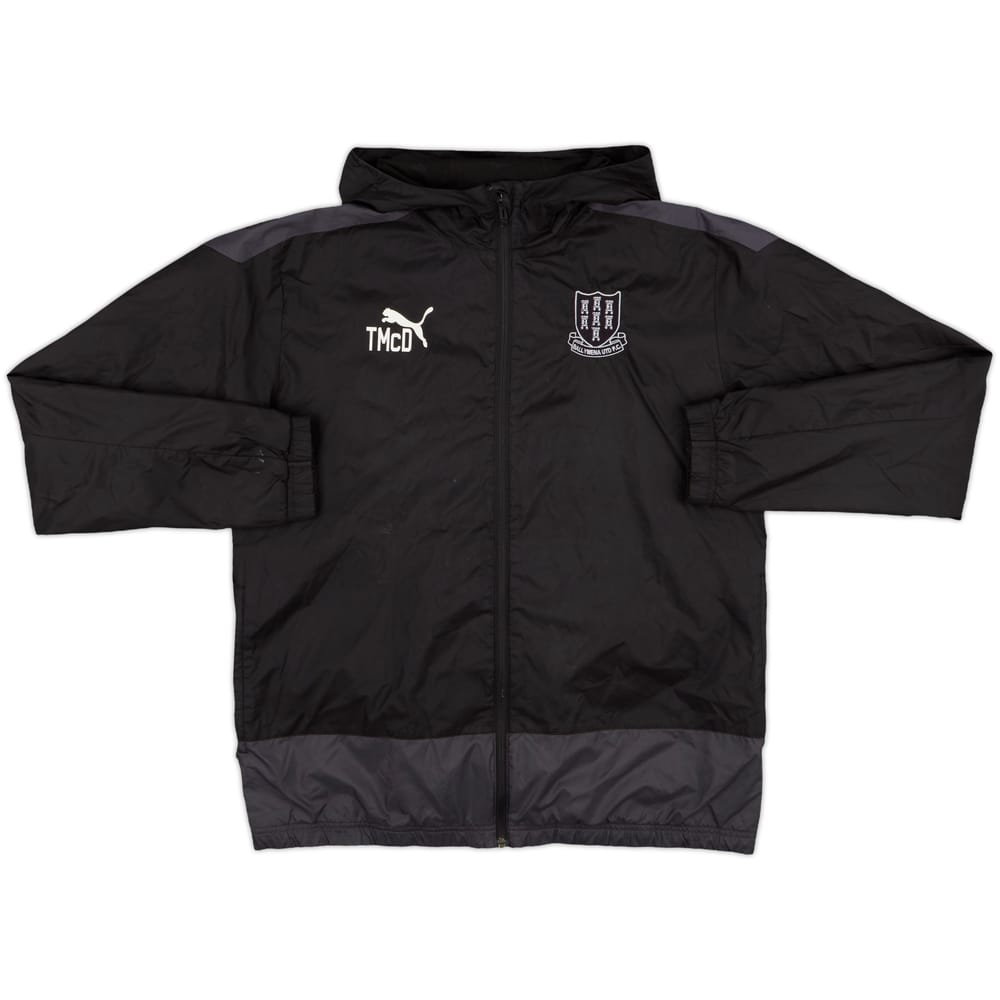2019-20 Ballymena United Puma Staff Issue Hooded Rain Jacket TMcD - 8/10 - (L)