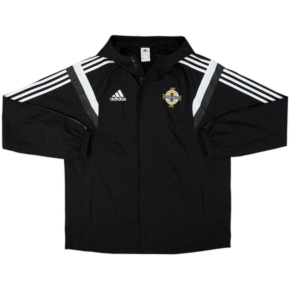 2013-14 Northern Ireland adidas Hooded Rain Jacket - 8/10 - (L)