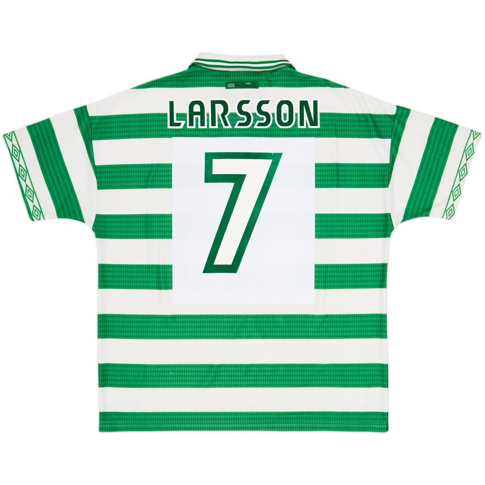 1997-99 Celtic Home Shirt Larsson #7 - 7/10 - (XXL)