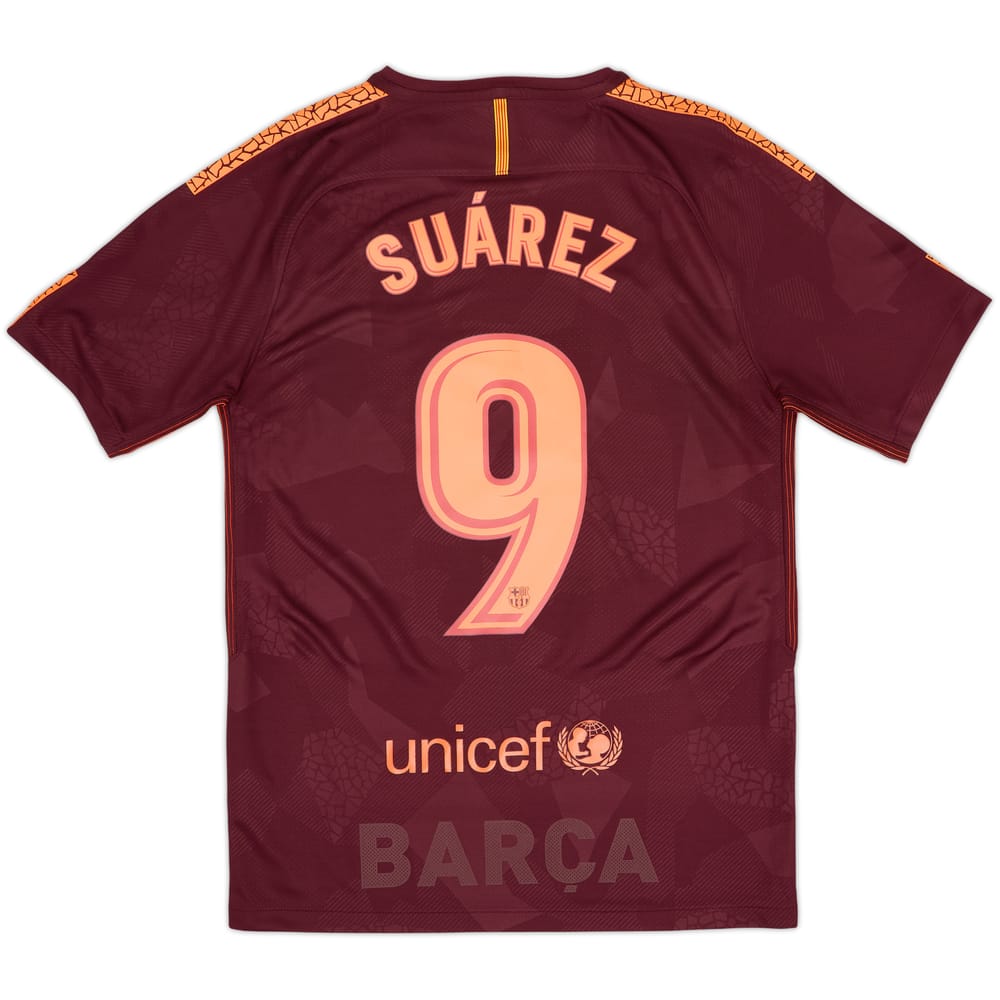 2017-18 Barcelona Third Shirt Suarez #9 - 8/10 - (S)