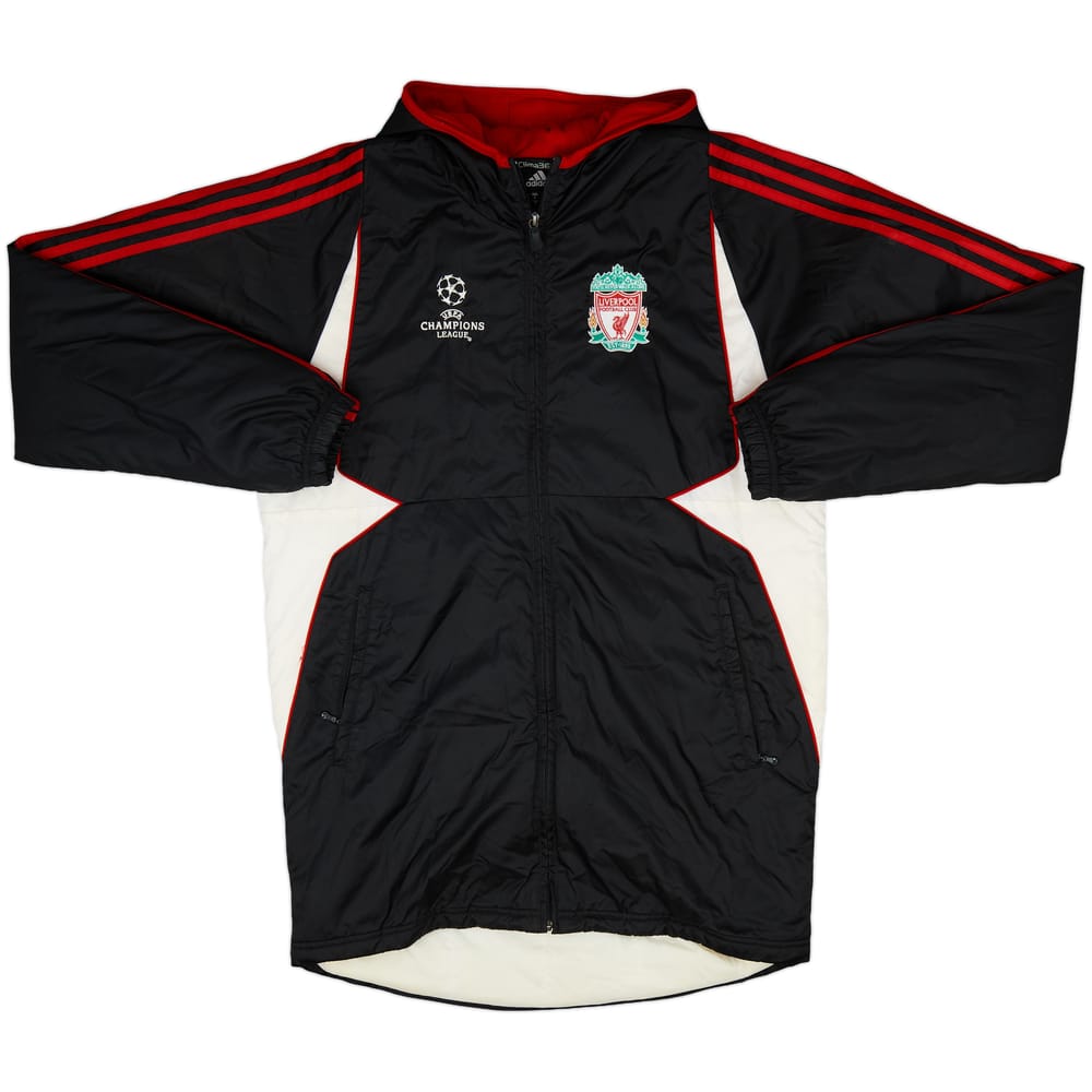 2007-08 Liverpool CL adidas Padded Bench Coat - 7/10 - (S)