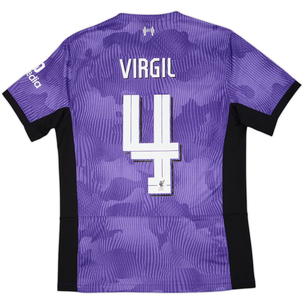 2023-24 Liverpool Third Shirt Virgil #4 - 8/10 - (M)