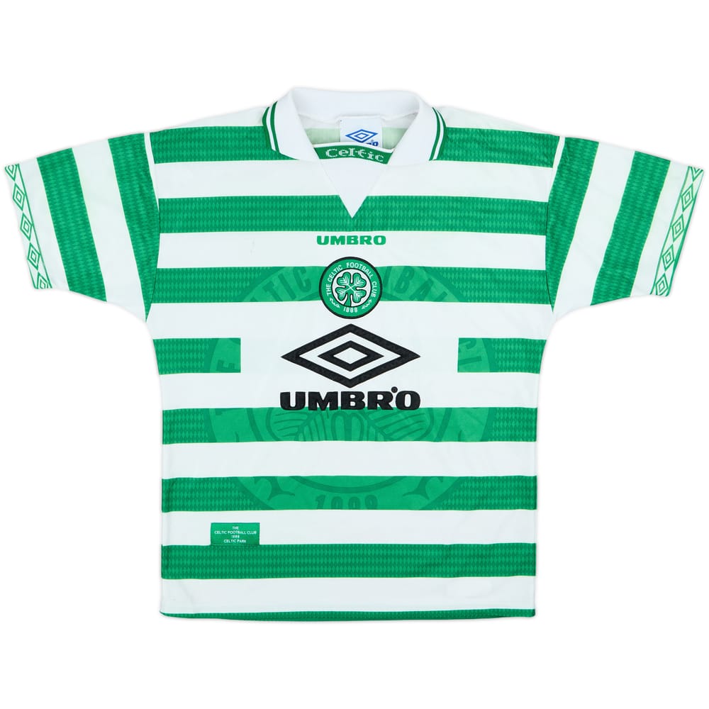 1997-99 Celtic Home Shirt - 6/10 - (M.Boys)