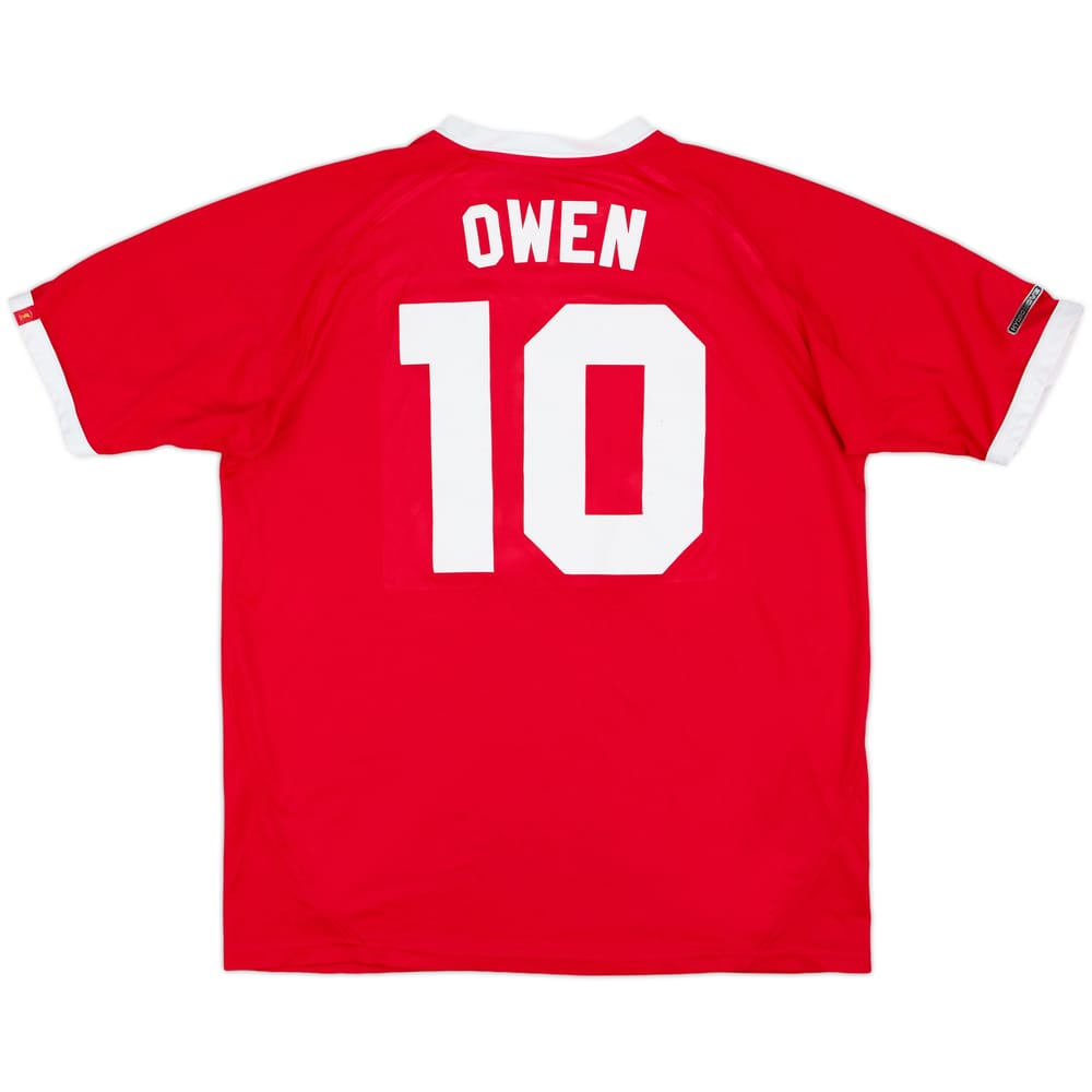 2001-03 Liverpool CL Shirt Owen #10 - 8/10 - (M)