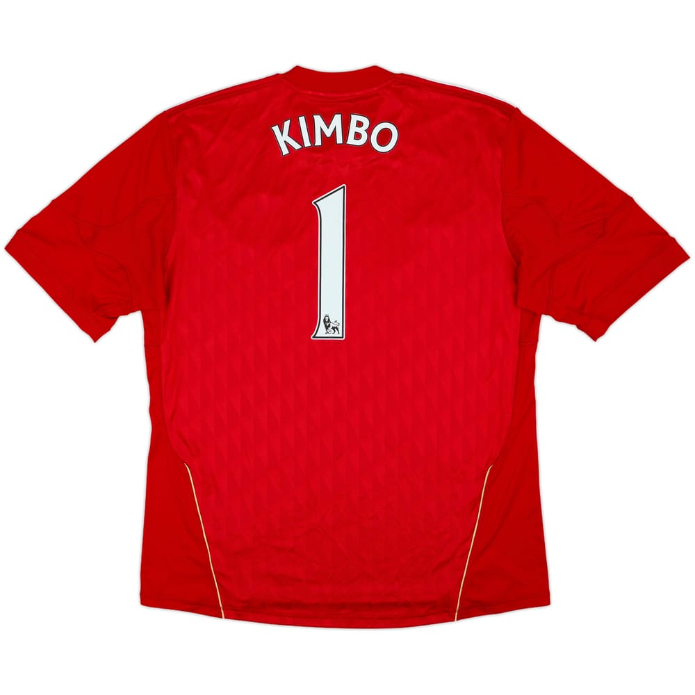 2010-12 Liverpool Home Shirt Kimbo #1 - 8/10 - (XL)