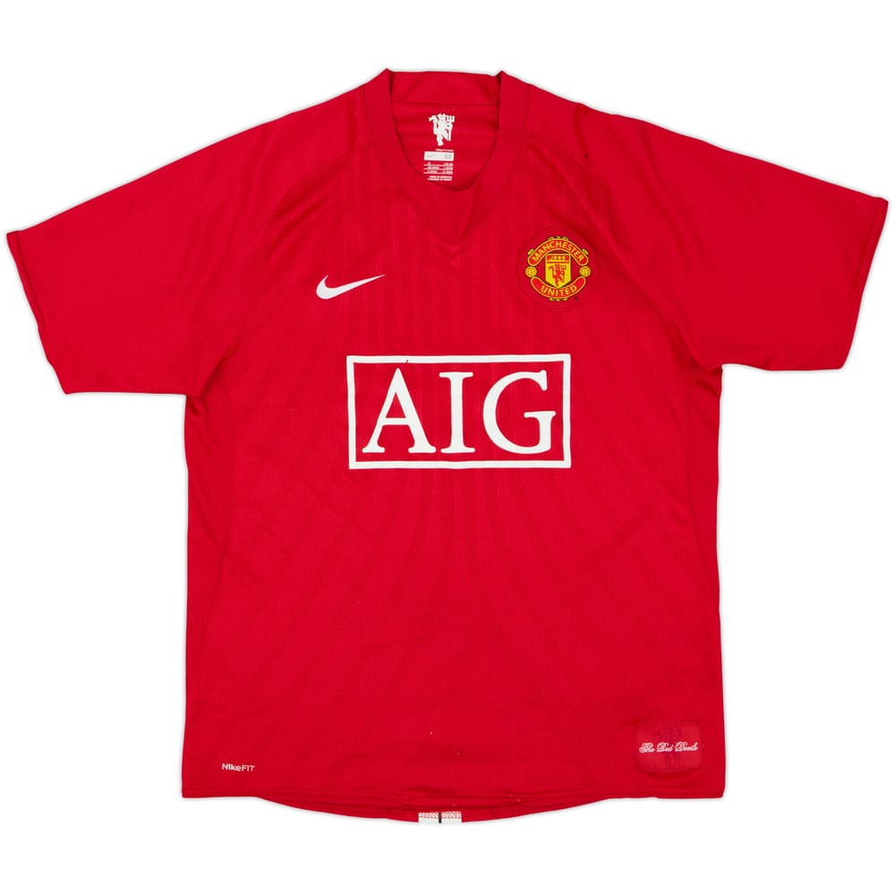 2007-09 Manchester United Home Shirt - 4/10 - (M)