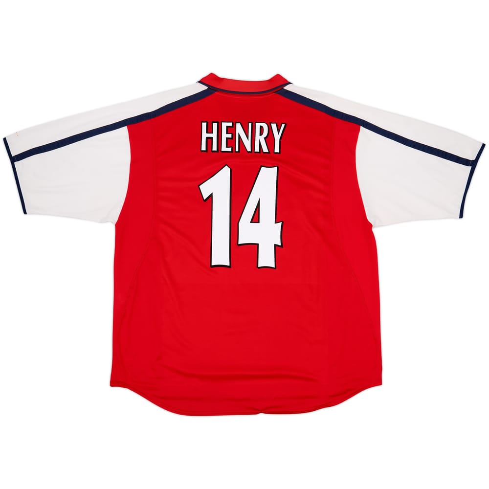 2000-02 Arsenal Home Shirt Henry #14 - 8/10 - (XXL)