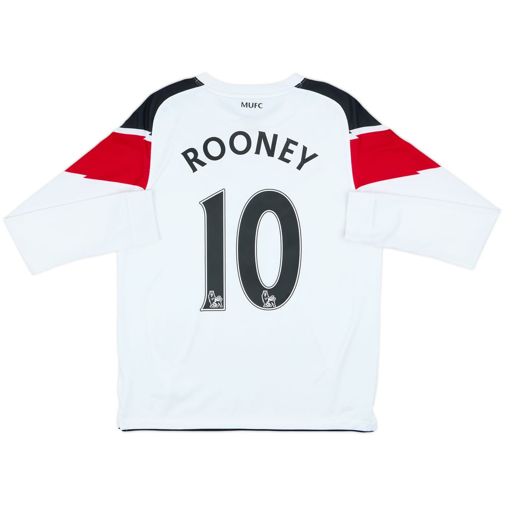2010-12 Manchester United Away L/S Shirt Rooney #10 - 7/10 - (XL.Boys)